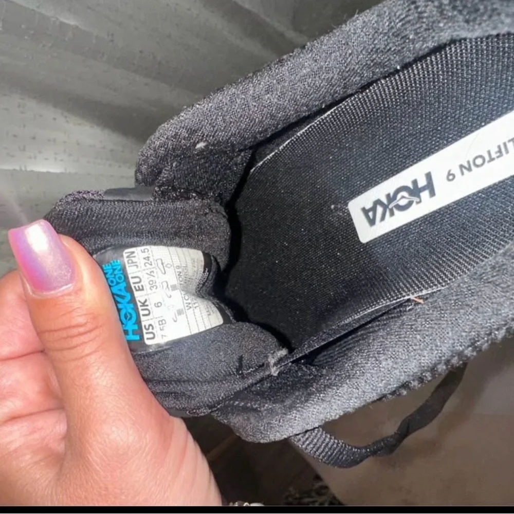 Hoka One One Black and Gray Running Shoes - Picture 4 of 4